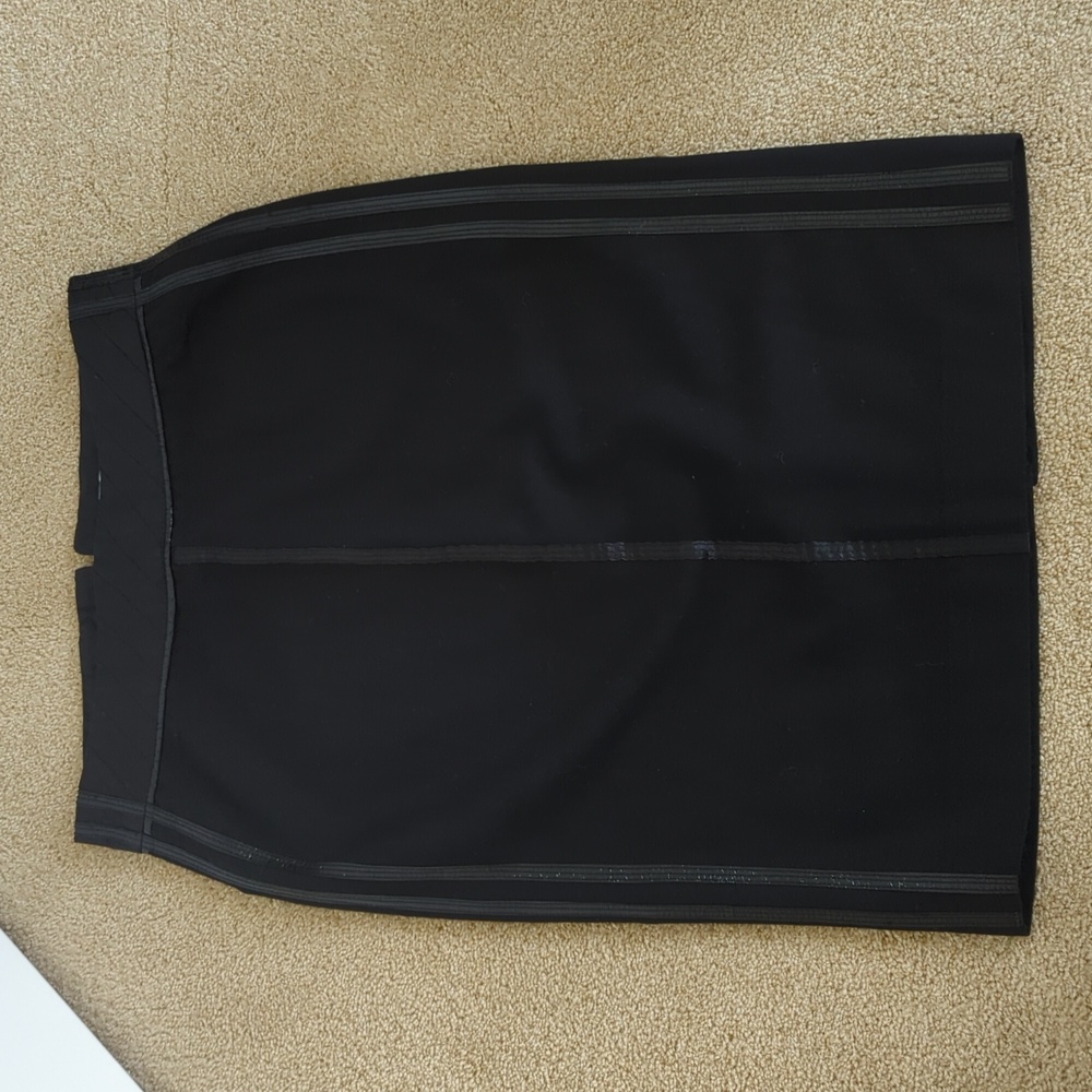 Ambiente Black Wool Pencil Skirt Size 2